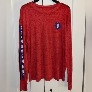 NWT Free People Movement Keep Rolling Logo Long Sleeve Tee